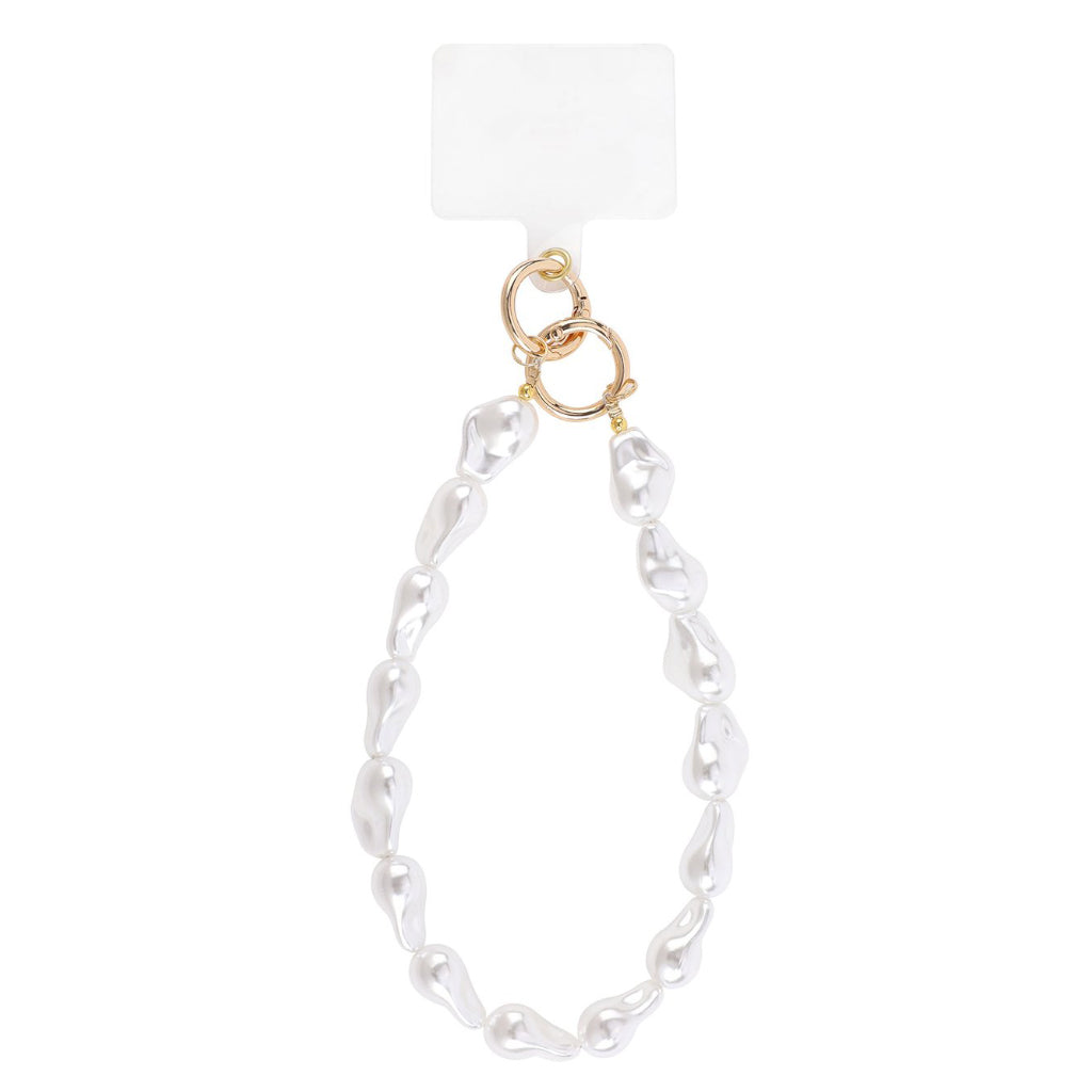 Parel telefoonkoord wit