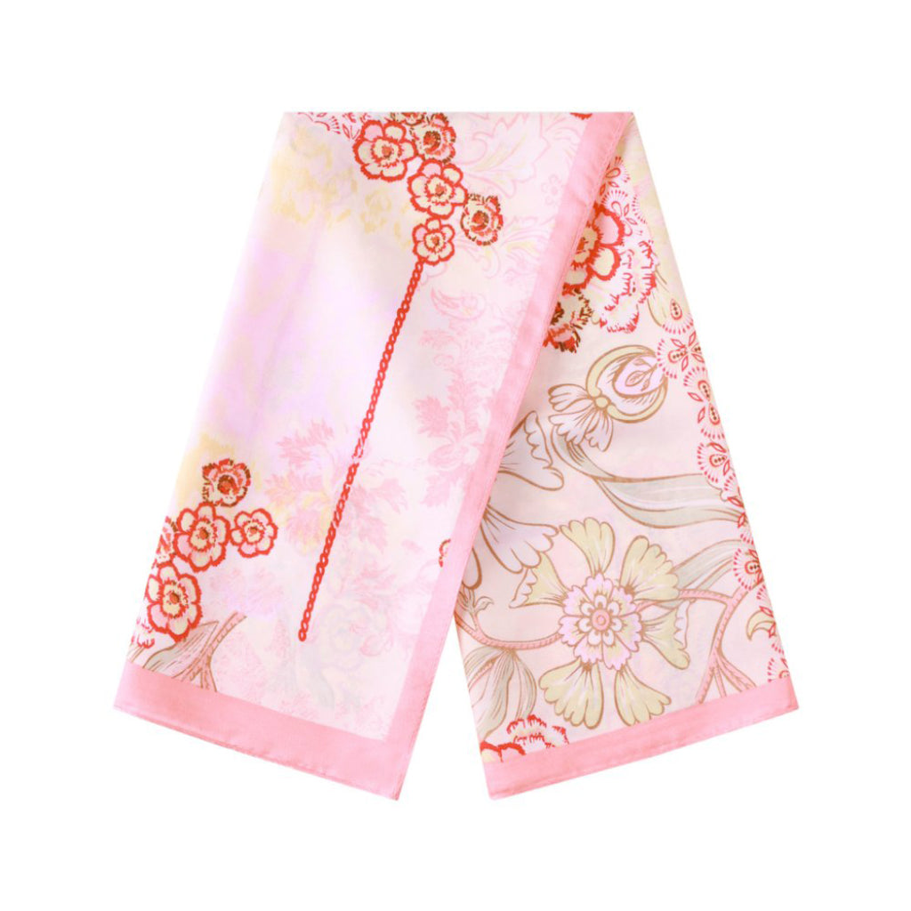 Bloemen sjaaltje roze