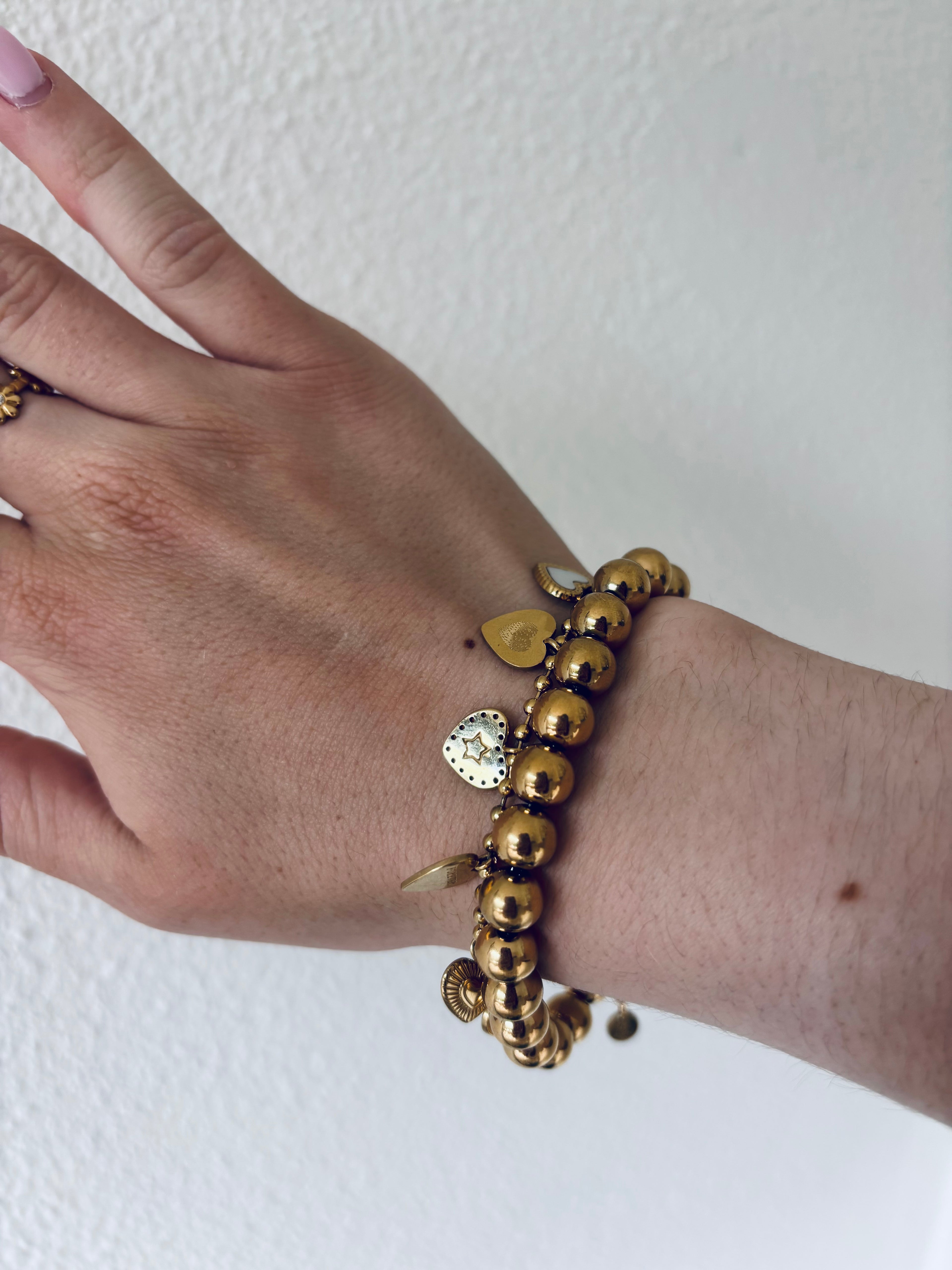 Statement bolletjes armband