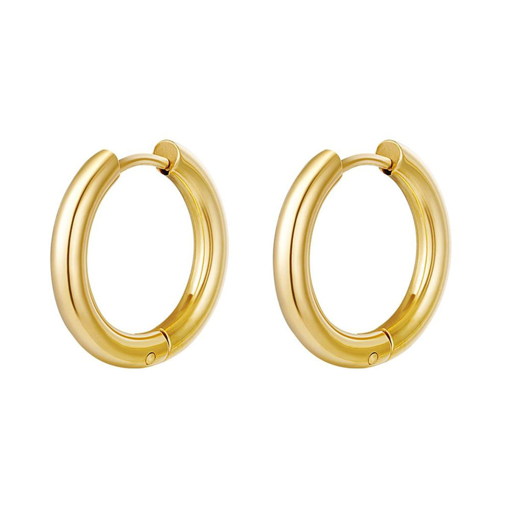 Basic oorringen goud