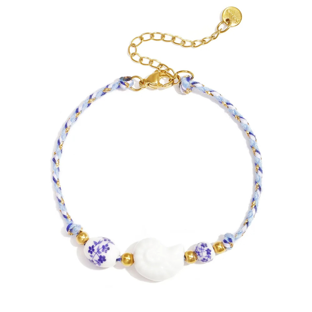 Beach vibes armband blauw