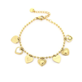 Bedel hartjes armband