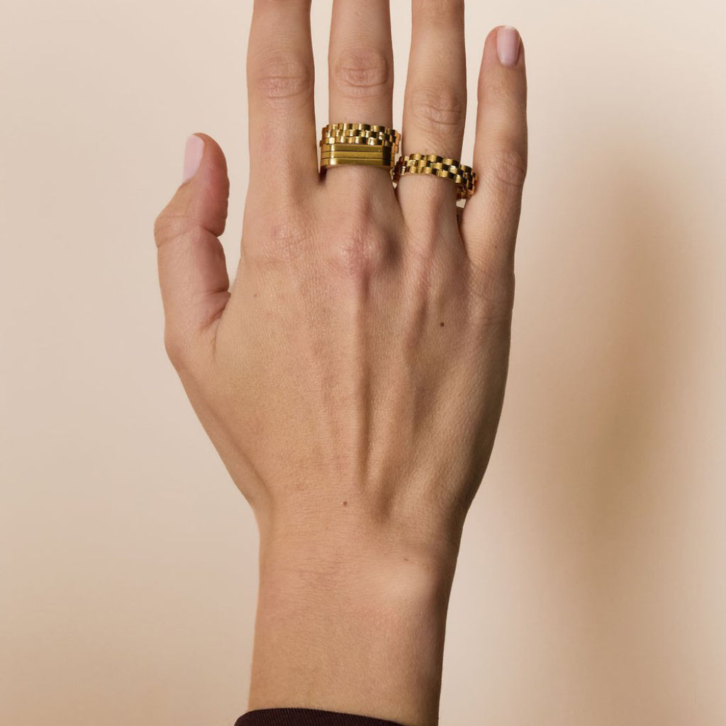 Schakel ring maat 17