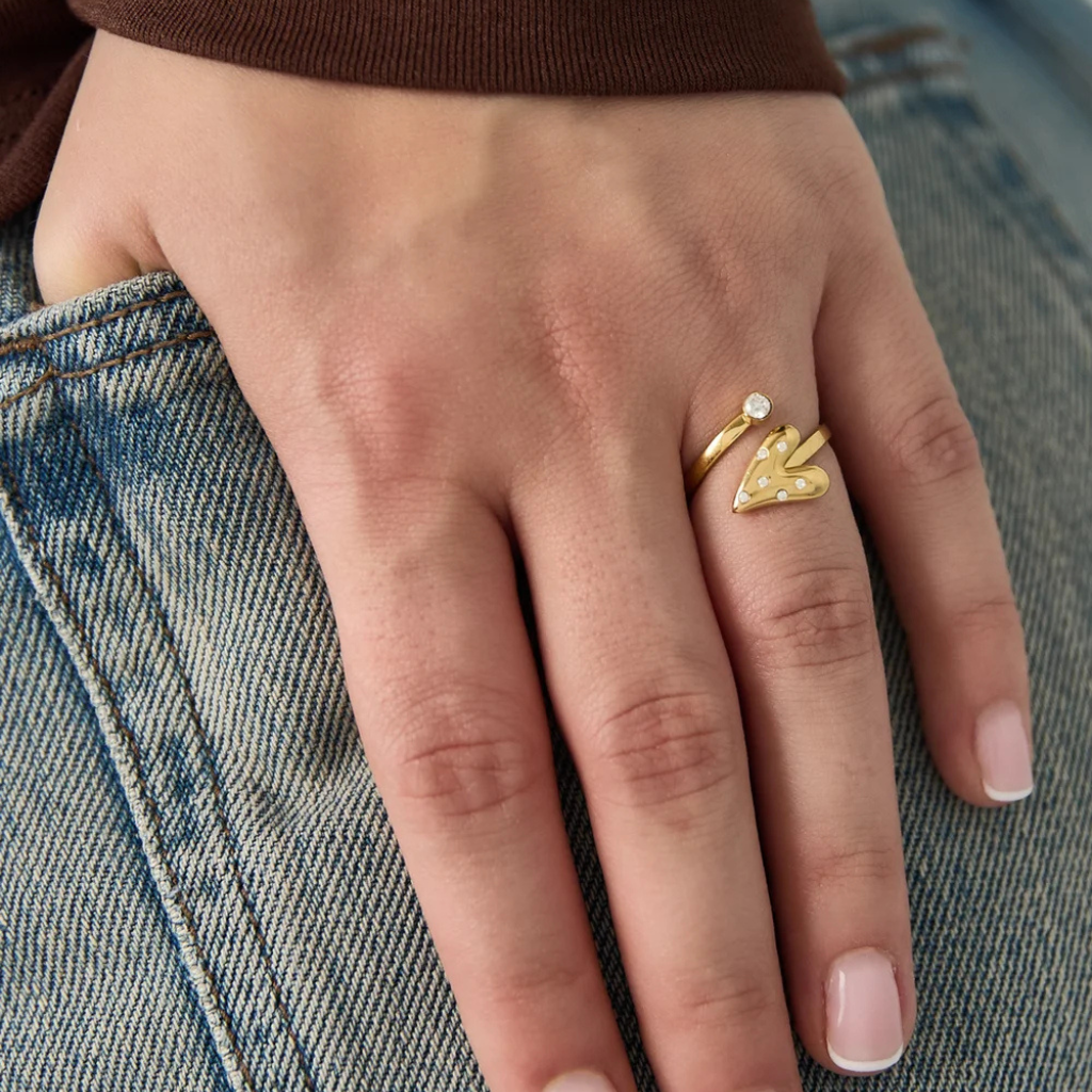 Double sparkle ring