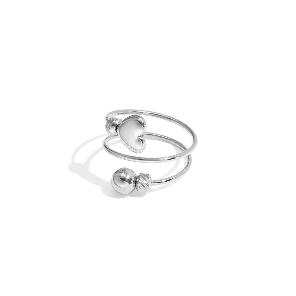 Twist love ring zilver