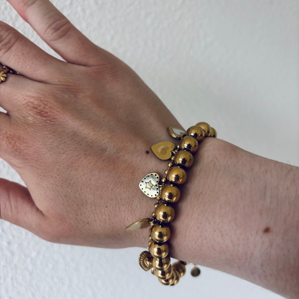 Statement bolletjes armband