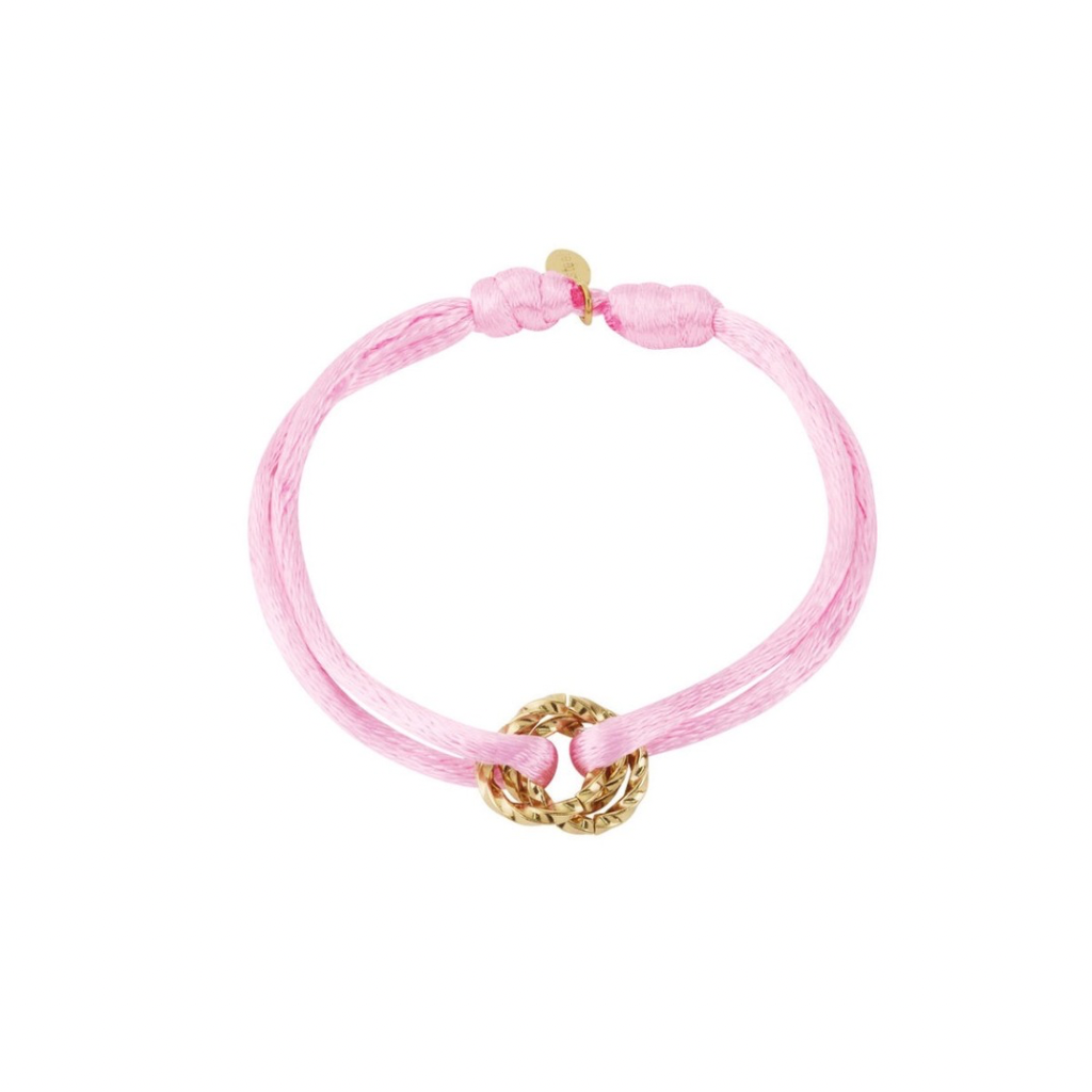 Armband met gouden schakel