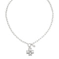 Klaver ketting zilver