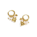 Love oorbellen goud
