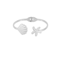 Sea shell armband zilver