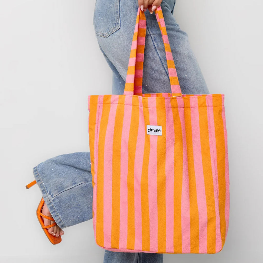 Gestreepte shopper