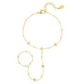 Sparkle handchain goud