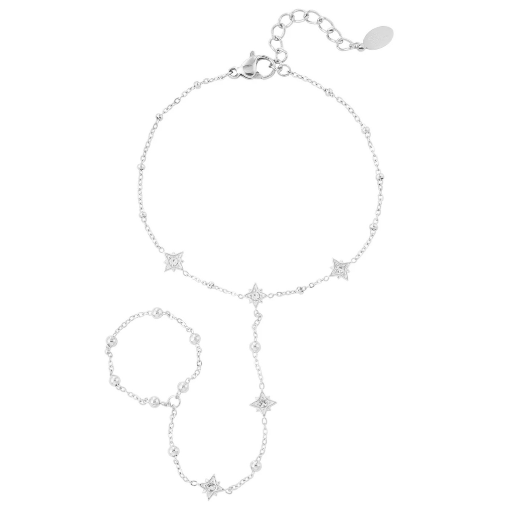 Sparkle handchain zilver