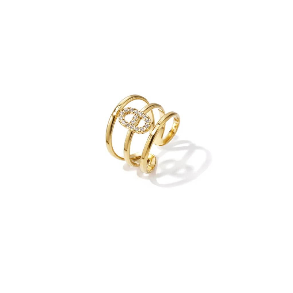 Triple layer ring